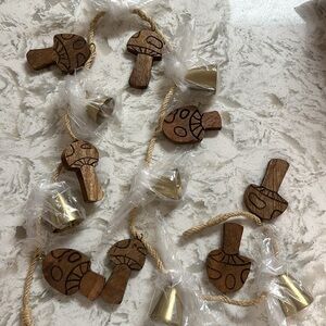 Mushroom and Chime Wall Hanging Decoration